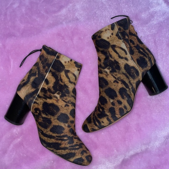 Isabel Marant RITZA leopard print ankle boots - Picture 2 of 16